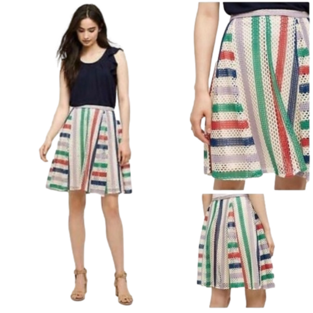 NWT Anthropologie Eva Franco French Quarter Skirt Size 8 - Picture 2 of 9